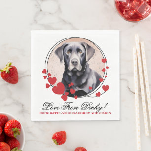 Guardanapo De Papel Casamento Preto De Laboratório Napkins Com Foto De