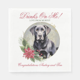 Guardanapo De Papel Casamento Preto De Laboratório Napkins Com Foto De