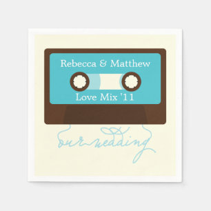 Guardanapo De Papel Casamento retro de Mixtape