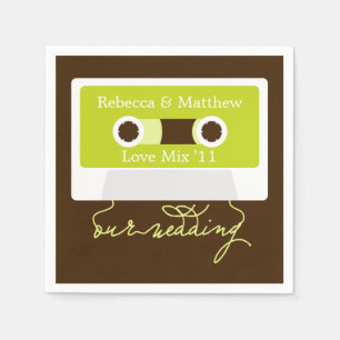 Guardanapo De Papel Casamento retro de Mixtape