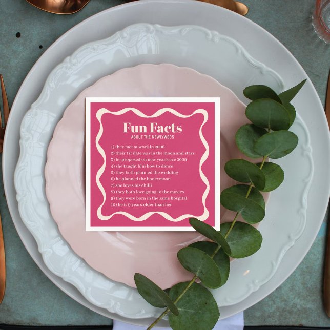 Guardanapo De Papel Casamento Retroativo de Coquette Curvy Ribbon (Criador carregado)