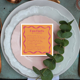 Guardanapo De Papel Casamento Retroativo de Coquette Curvy Ribbon