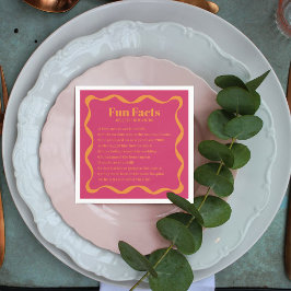 Guardanapo De Papel Casamento Retroativo de Coquette Curvy Ribbon