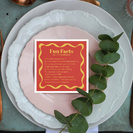 Guardanapo De Papel Casamento Retroativo de Coquette Curvy Ribbon