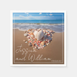 Guardanapo De Papel Casamento romântico de verão