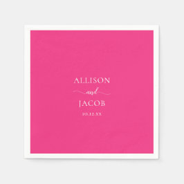 Guardanapo De Papel Casamento Rosa Chic Napkins