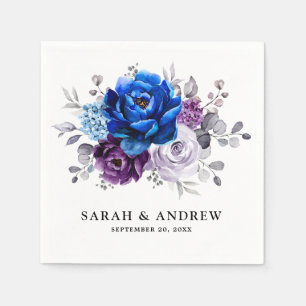 Guardanapo De Papel Casamento Royal Blue Roxo Lilás Lilases