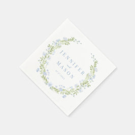 Guardanapo De Papel Casamento ruivo de primavera azul Papel Napkins