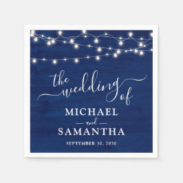 Guardanapo De Papel Casamento Russo De Madeira Azul Simples