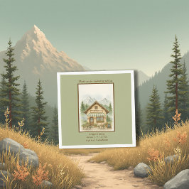 Guardanapo De Papel Casamento Russo de Monograma de Montanha