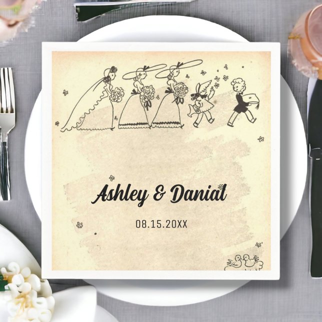 Guardanapo De Papel Casamento Russo entre as Porta-Brancas Clássicas d (Criador carregado)