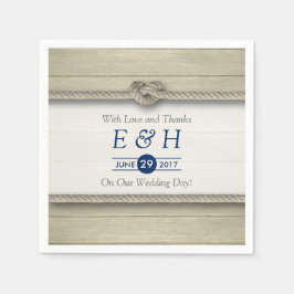 Guardanapo De Papel Casamento Rustic Beach de casando