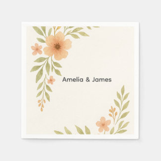 Guardanapo De Papel Casamento Rustic de Wildflower Napkin