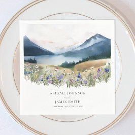Guardanapo De Papel Casamento Rustic Mountain