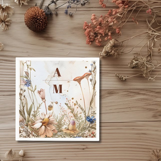 Guardanapo De Papel Casamento Rustic Watercolor Woodland (Criador carregado)