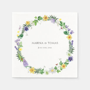 Guardanapo De Papel Casamento Rustic Wildflower