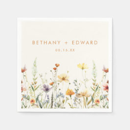 Guardanapo De Papel Casamento Rustic Wildflower