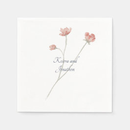 Guardanapo De Papel Casamento Sage Watercolor Napkin Floral