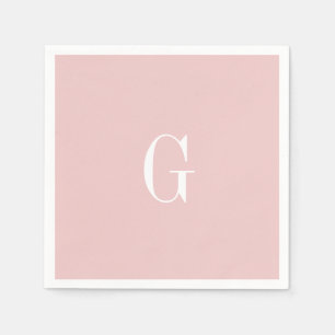 Guardanapo De Papel Casamento Simples de Napki com Monograma Moderno