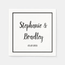 Casamento Simples Elegante Mínimalista de Script P