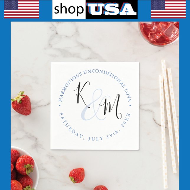 Guardanapo De Papel Casamento Simples Elegante 🤵 Minimalista Moderno (Criador carregado)