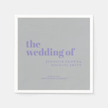 Casamento Simples Lavanda Prata com Swash Minimali