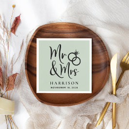 Guardanapo De Papel Casamento Sr. Sage Green