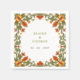 Guardanapo De Papel Casamento Talavera Verde Fiesta Mexicana