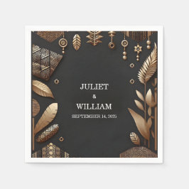 Guardanapo De Papel Casamento Tradicional Nigéria - Gana Brown