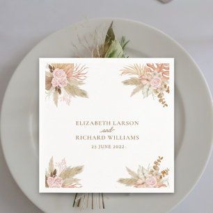Guardanapo De Papel Casamento Tropical Exótico Moderno Boho