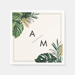 Guardanapo De Papel Casamento Tropical Moderno