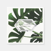 Casamento Tropical Monstera Marble