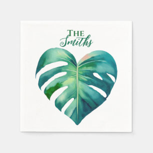 Guardanapo De Papel Casamento Tropical Palm Heart