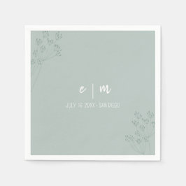 Guardanapo De Papel Casamento Verde