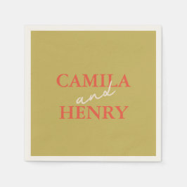 Guardanapo De Papel Casamento Verde Moderno de Napkins