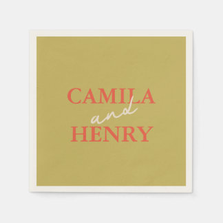 Guardanapo De Papel Casamento Verde Moderno de Napkins