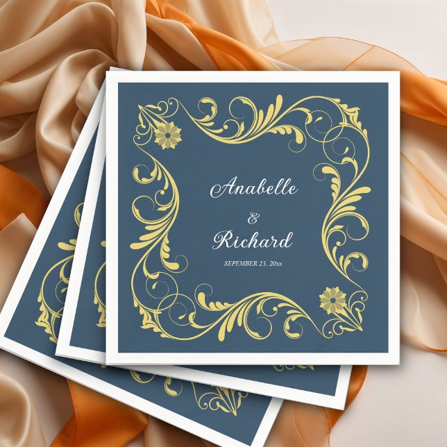 Guardanapo De Papel Casamento Victoriano Elegante (Criador carregado)