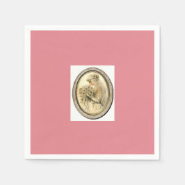 Guardanapo De Papel Casamento vintage rosa / Chá de panela Nápoles