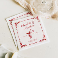Casamento vintage Vermelho de Seta Cupido