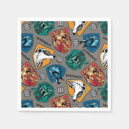 Guardanapo De Papel Casas de HOGWARTS™ com padrão entrecruzado