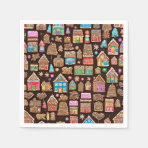 Guardanapo De Papel Casas de pão-de-gengibre