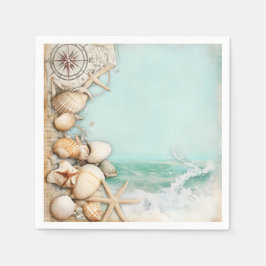 Guardanapo De Papel Cascas de praia 3