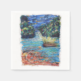 Guardanapo De Papel Cascata Colorida