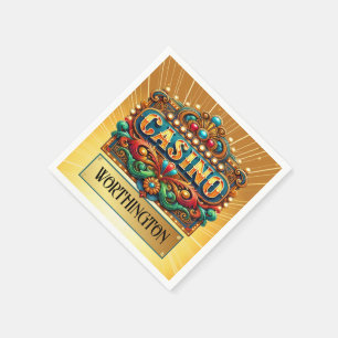 GUARDANAPO DE PAPEL CASINO. BARALHO. BINGO