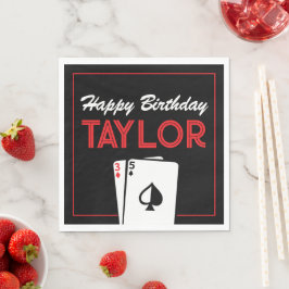 Guardanapo De Papel Casino Poker Card Birthday Napkins