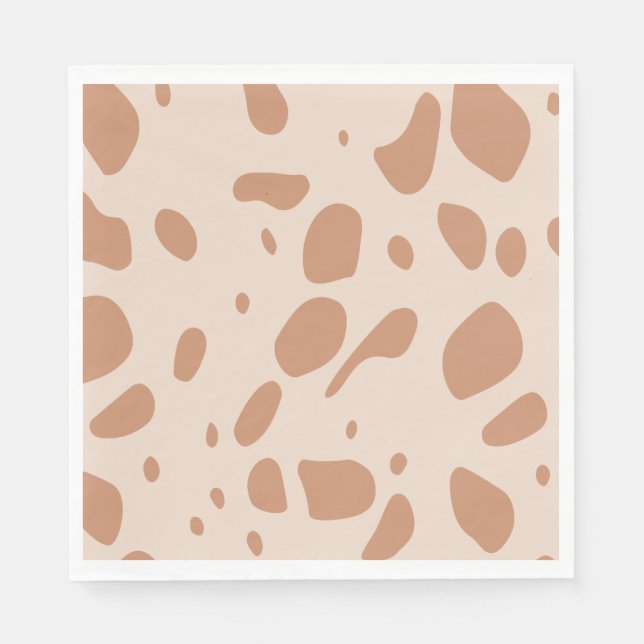 Guardanapo De Papel Castanho e creme (Frente)