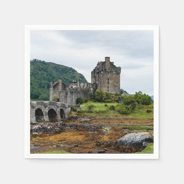 Guardanapo De Papel Castelo Eilean Donan, Loch Duich - Escócia, Reino  (Frente)