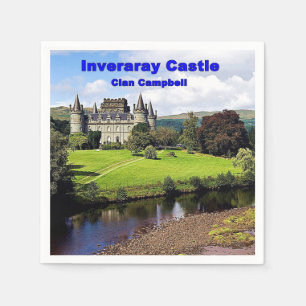 Guardanapo De Papel Castelo Inveraray da Escócia de Campbell Clan