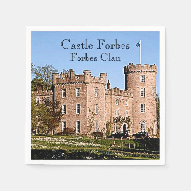 Guardanapo De Papel Castle Forbes - Forbes Clan (Frente)