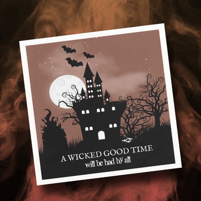 Guardanapo De Papel Castle Haunted Spooky Halloween (Criador carregado)